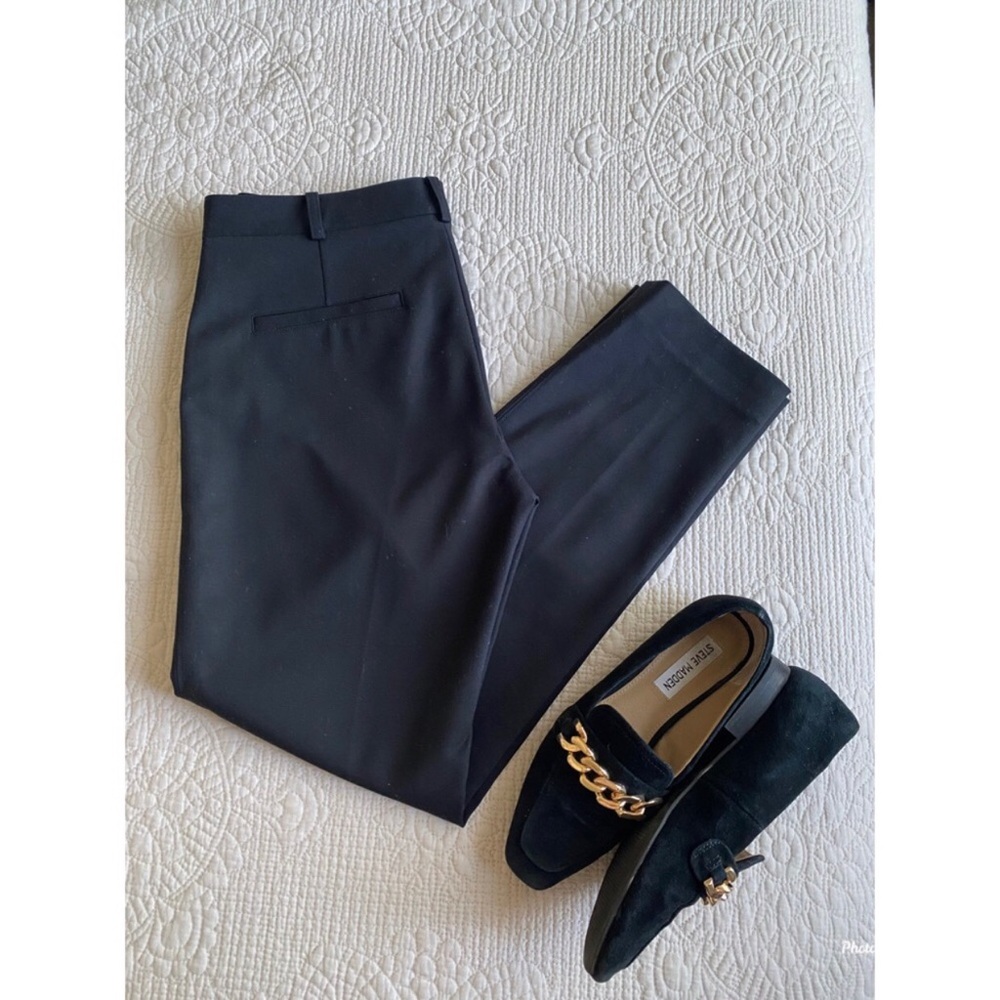 CLUB MONACO  Women’s Black Straight Mid-Rise Pants Size 4